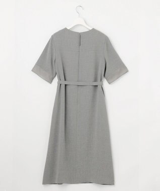 J.PRESS LADIES 【セットアップ対応】MELANGE ライトツイル ワンピース ライトグレー系
