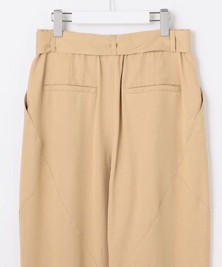 自由区 S セルロースコットンチノコクーンシルエット パンツ ベージュ