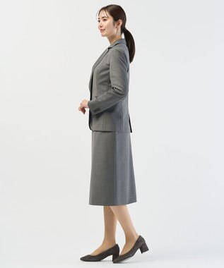 J.PRESS LADIES L 【セットアップ対応】BAHARIYE SOLID スカート ミディアムグレー系