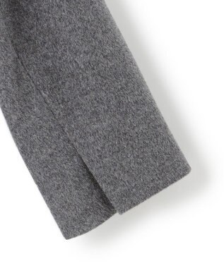 23区 L ウールカシミヤビーバー スタンドカラー  コート グレー系