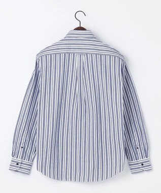 JOSEPH ABBOUD 【オーガニックコットン】オーガニックコードストライプ シャツ サックスブルー系1