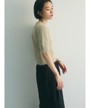 Green Parks ａ．ラメシャギーニットプルオーバー Beige