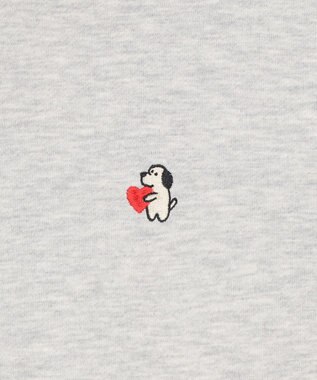 WEGO 【ユニセックス着用ITEM/SMLサイズ展開/裏起毛】ワンポイント刺繍プルパーカー グレーその他