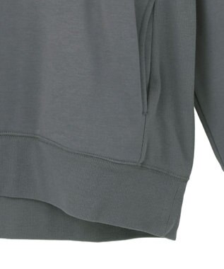 earth music&ecology サイドリブロゴスウェット Gray