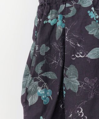 ANY KIDS ドッキング レトロ花柄 ワンピース ネイビー