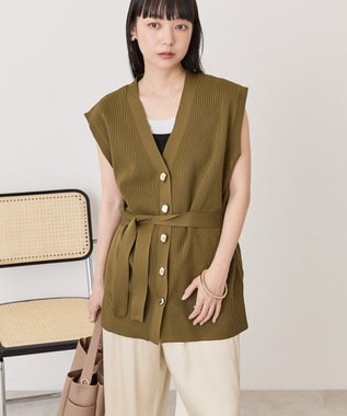 AMERICAN HOLIC 金ボタンニットジレ