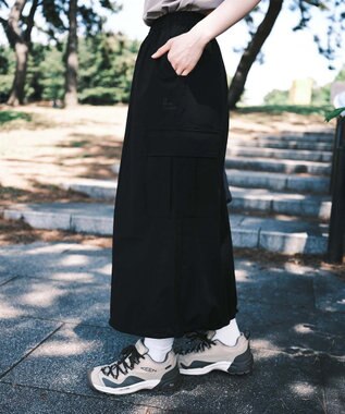 SHARE PARK LADIES 【撥水・UVカット・ストレッチ・軽量 】ナイロンカーゴスカート（S・Mサイズ） ブラック系
