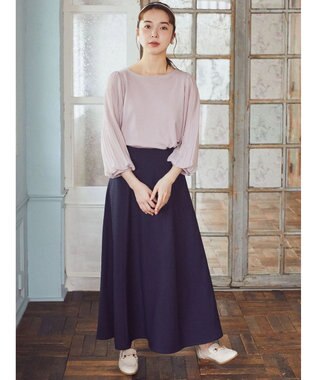 earth music&ecology マジョリカプリーツプルオーバー Pink Beige