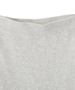 earth music&ecology サイドメローリブニットスカート Gray Mixture