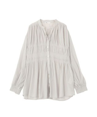 CRAFT STANDARD BOUTIQUE ウ゛ィンテージボイルロングスリーブブラウス Light Gray