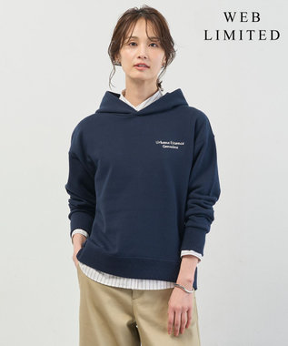 J.PRESS LADIES S 【WEB限定】ロゴ裏毛 パーカー