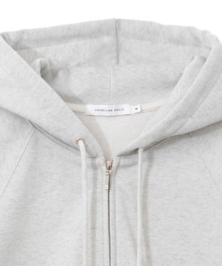 AMERICAN HOLIC ラメミニ裏毛ショートＺＩＰパーカー Oatmeal