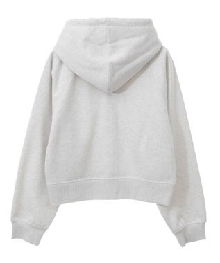 AMERICAN HOLIC ラメミニ裏毛ショートＺＩＰパーカー Oatmeal
