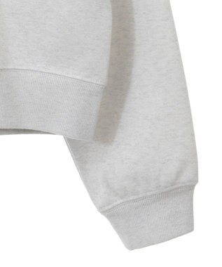 AMERICAN HOLIC ラメミニ裏毛ショートＺＩＰパーカー Oatmeal