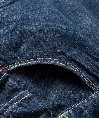 MIKI HOUSE HOT BISCUITS 【70-100cm】 デニムジャンパースカート インディゴブルー