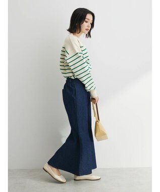 Green Parks ・ｎｏｖｅｍ９　ボーダーエアーニットプルオーバー Green