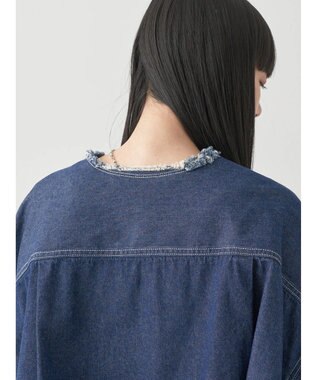 earth music&ecology スクエアデニムシャツ Indigo