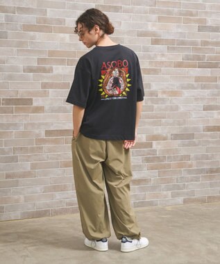 J.PRESS YORK STREET 【UNISEX】【NAO YOSHIHARAコラボ】MAIKO グラフィック Tシャツ ブラック系