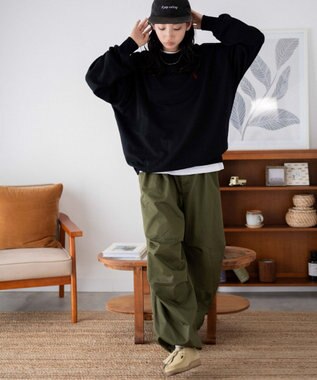 WEGO U.S. POLO ASSN.|別注ワンポイントスウェットプルオーバー ブラック