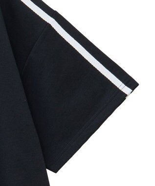 Green Parks スティッチ／メタルプリントクロップドミニ裏毛プル Black