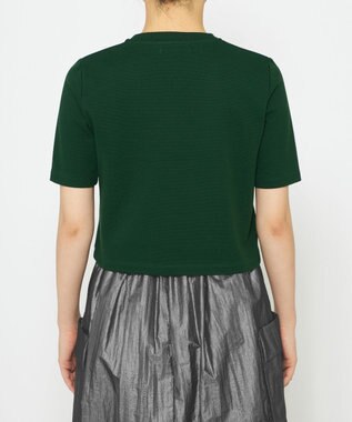 uncrave コットンミラノ ショート丈 Tシャツ（uncrave WHITE） グリーン