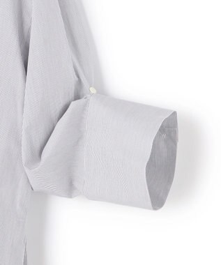 uncrave コットンクロスストライプ BIGシャツ ネイビーストライプ