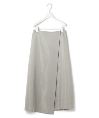 ICB 【洗える】トリアセブライトツイル  フレアスカート カーキ系
