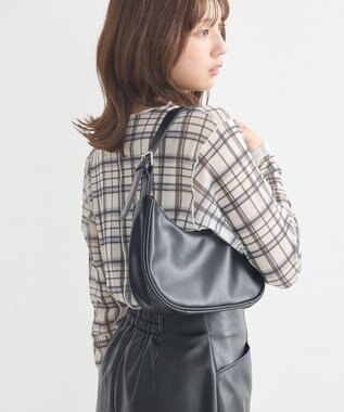 earth music&ecology シアーチェックプルオーバー Ivory