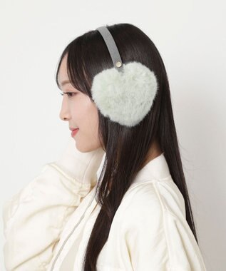 MOONBAT 【ラッピングBOX付き】FURLA ハート型イヤマフ ミントグリーン