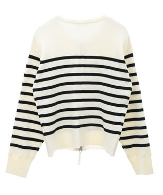 Green Parks ＺＩＰ付きニットカーディガン Border