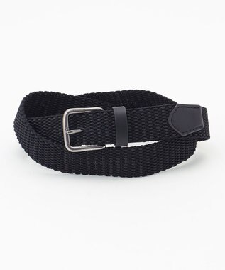 JOSEPH ABBOUD 【伸びる】薄くて軽い！ ライトミックスコード ベルト ブラック系