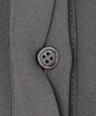 組曲 【接触冷感・WEB限定】ジョーゼットジャージードルマンスリーブ ブラウス グレー系