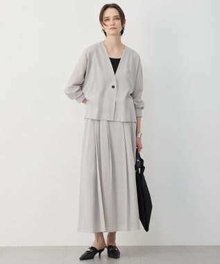 ICB 【先行予約】 ハイツイストドライメッシュ ノーカラージャケット トープ