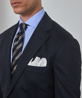 GOTAIRIKU 【日本製】定番 シルク100％ チーフ ホワイト系