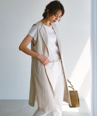 23区 S 【CLASSY.6月号掲載】23区DENIM ボーイフィット パンツ ホワイト系