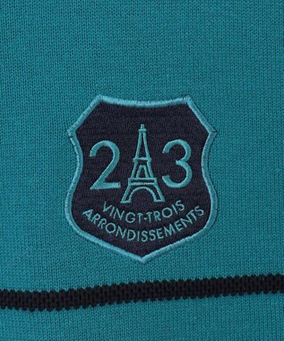 23区GOLF 【MEN】【手洗い可】コットンブレンド ハーフジップ ニット ピーコックグリーン系