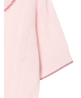 earth music&ecology フリルニットポロ Pink