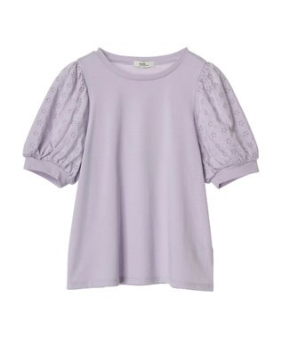 earth music&ecology フラワーレースプルオーバー Lavender