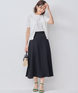 組曲 【WEB限定カラーあり】ニットタンクトップ アイボリー系