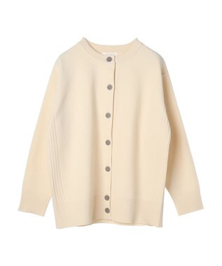 Green Parks かるい クルーネックカーディガン Off White