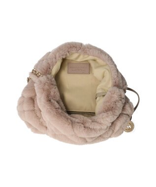 INTER-CHAUSSURES 【MARCO MASI】チェーンハンドルフェイクファーバッグ ベージュ