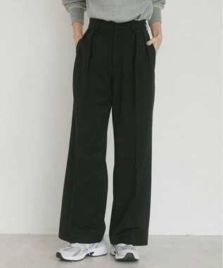 WEGO 【ANGIE VINTAGE/SMLサイズ展開】２タックワイドスラックス ブラック
