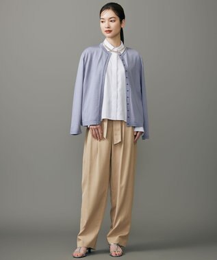 自由区 S セルロースコットンチノコクーンシルエット パンツ ベージュ