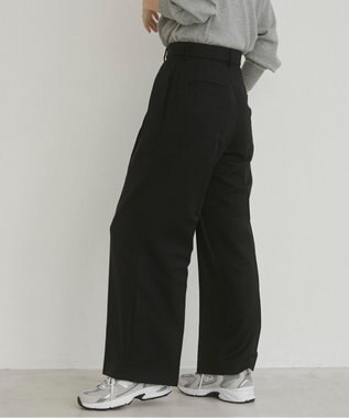 WEGO 【ANGIE VINTAGE/SMLサイズ展開】２タックワイドスラックス ブラック