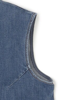 UNFILO L UNFILO DENIM LIGHT ノースリーブブラウス ブルー