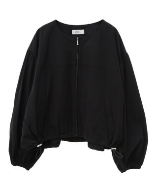 earth music&ecology ノーカラーボリュームブルゾン Black