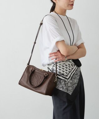 russet 《composition》レザー2WAYミニボストンバッグ(CE-1684)