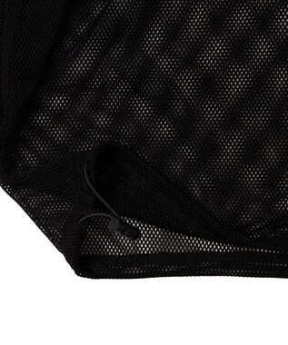 WEGO ダブルジップメッシュパーカー ブラック