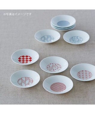 PRESENTERS ROOM 永峰製磁 / 波佐見焼 小皿五枚セット(赤) -