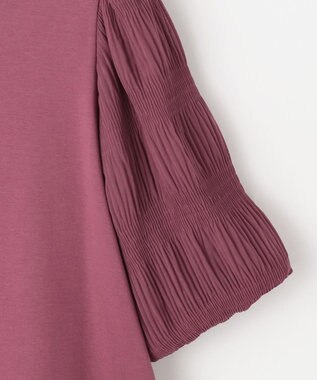 ANY SIS S 【洗える】マジョリカスリーブ プルオーバー プラム